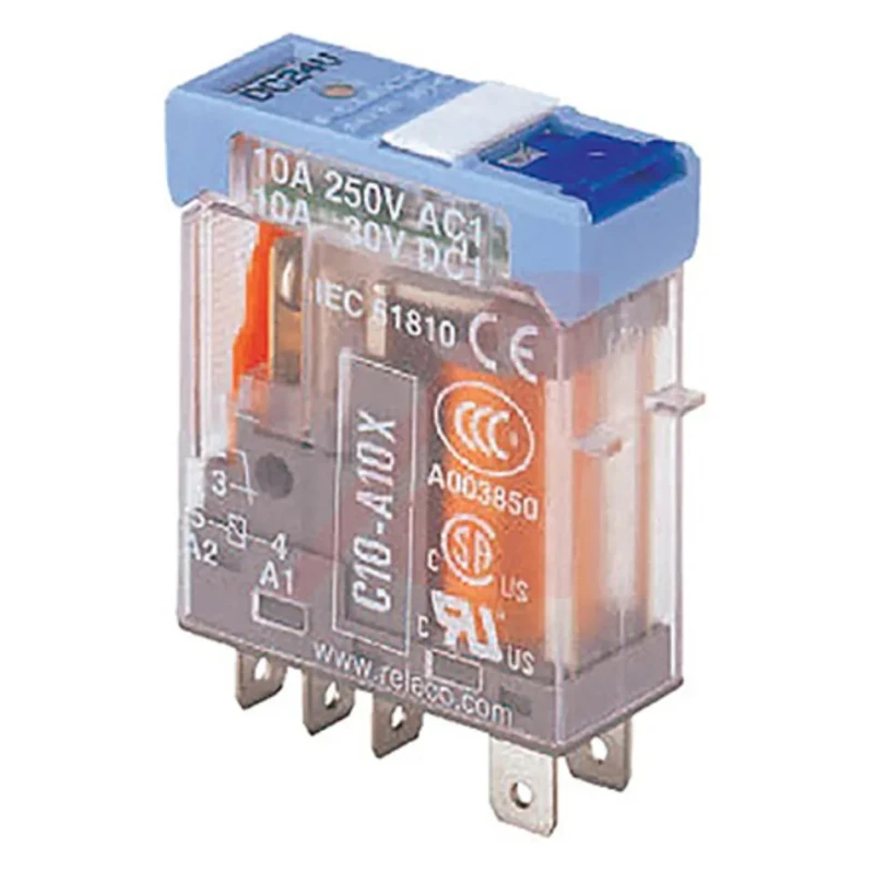 Turck Power Relay, 5V dc Coil Voltage, 10A Switching Current, SPDT, Plug-In Terminal, Silver Alloy Contacts, C10-A10X/005VDC