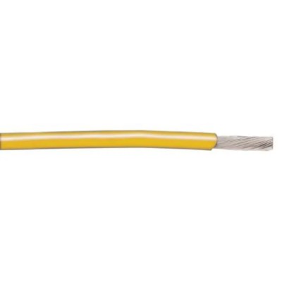 Alpha Wire Hook Up Wire PVC Series Yellow 0.33 mm² 22 AWG Copper Conductor 300 V 105°C 305 m 3051/1 YL001