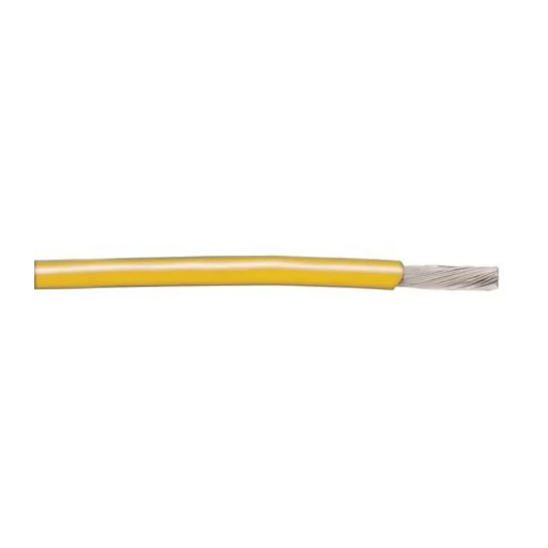 Alpha Wire Hook Up Wire PVC Series Yellow 0.33 mm² 22 AWG Copper Conductor 300 V 105°C 305 m 3051/1 YL001