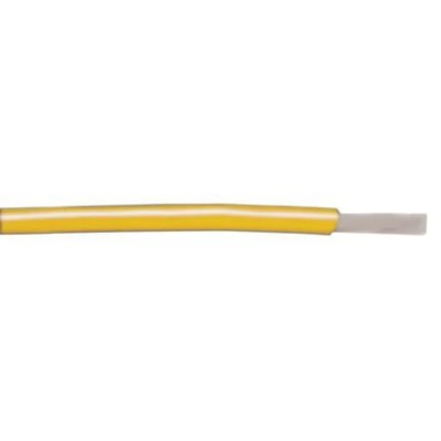 Alpha Wire 1.3 mm² Yellow PVC Hook Up Wire 16 AWG, 1 x 1.29 mm Strand, 30 m Length 300 V 105°C 3057/1 YL005