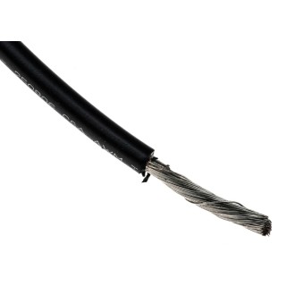 Alpha Wire Hookup Wire PVC Series Black 5.2 mm² 10 AWG Tinned Copper Flame Retardant 600V 100 ft 3081 BK005