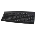 Ceratech Wired USB, PS2 Standard Keyboard, QWERTY (Italy), Black KYBAC260UP-BKIT