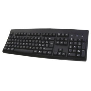 Ceratech Wired USB, PS2 Standard Keyboard, QWERTY (Italy), Black KYBAC260UP-BKIT