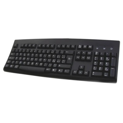 Ceratech Wired USB, PS2 Standard Keyboard, QWERTY (Italy), Black KYBAC260UP-BKIT