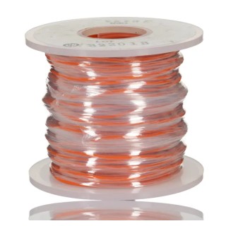 Alpha Wire Hook Up Wire PVC Series Orange 0.33 mm² 22 AWG 7/0.25 mm Core Strands 30 m, Polyvinyl 1551 OR005