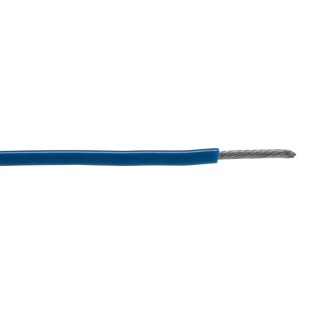 Alpha Wire Hookup Wire PVC Series Blue 0.75 mm², 18 AWG, 16/0.25 mm Core Strands, 30 m Length, Polyvinyl Chloride 1555 BL005