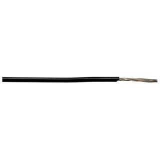 Alpha Wire Hook Up Wire PVC Series Black 0.52 mm² 20 AWG 7x0.32 mm Copper Core 30 m Polyvinyl Cable 1856 BK005
