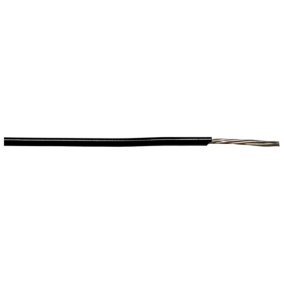 Alpha Wire Hook Up Wire PVC Series Black 0.52 mm² 20 AWG 7x0.32 mm Copper Core 30 m Polyvinyl Cable 1856 BK005
