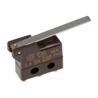 Honeywell Technologies Subminiature Straight Lever Micro Switch, Solder Terminal, 5A, 250V AC, SPDT, Phenolic 311SX2-T
