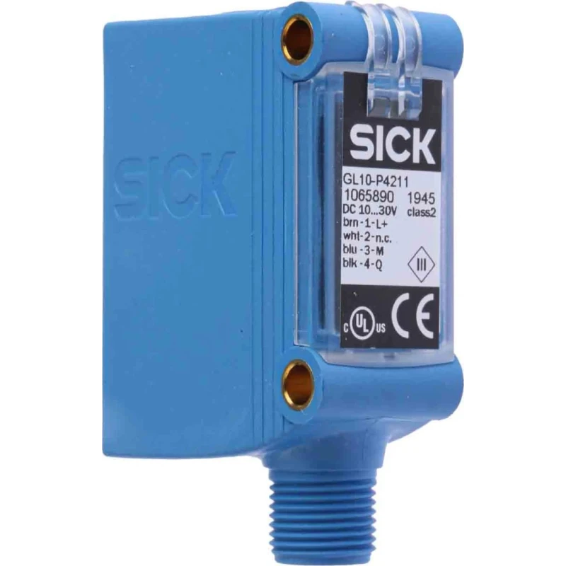 SICK Retroreflective Photoelectric Block Sensor 80 mm to 15 m Detection Range, PNP Output, M12 Connector, IP67 GL10-P4212