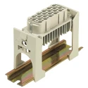 HARTING Heavy Duty Power Connector Insert Fixing, HAN Snap Series 2 Way, Polycarbonate, Pebble Grey, Size 10B 09330009980
