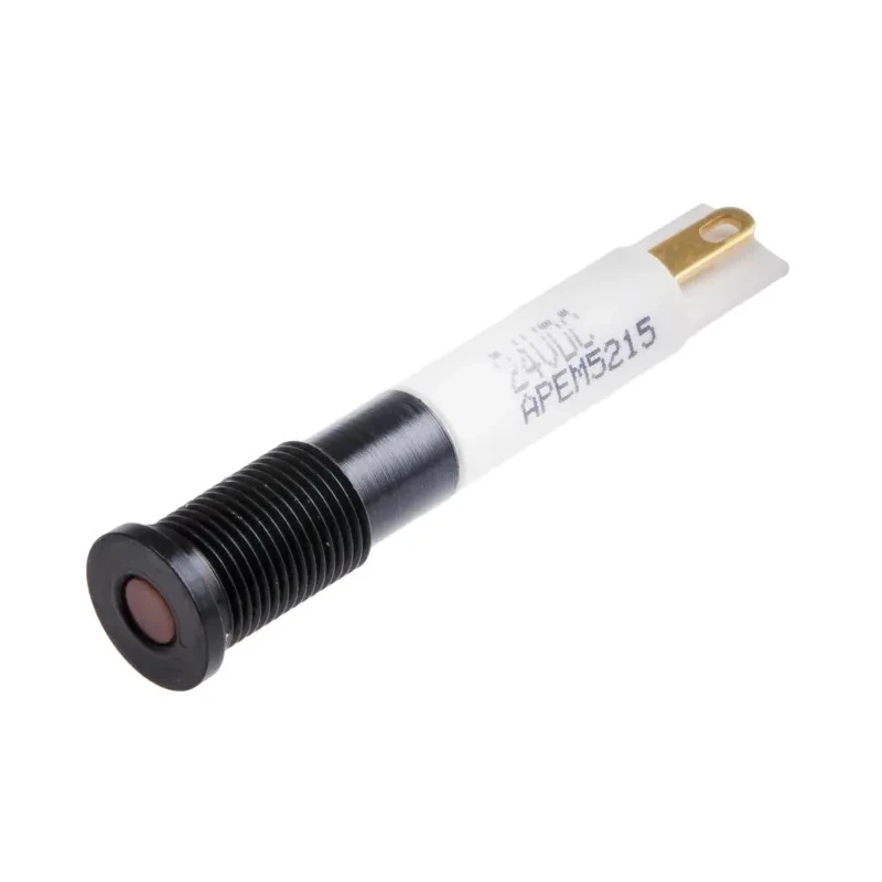 RS PRO Orange Panel Mount Indicator 21.6V DC, 26.4V DC, 20mA, IP67 Flush Bezel 843-2461