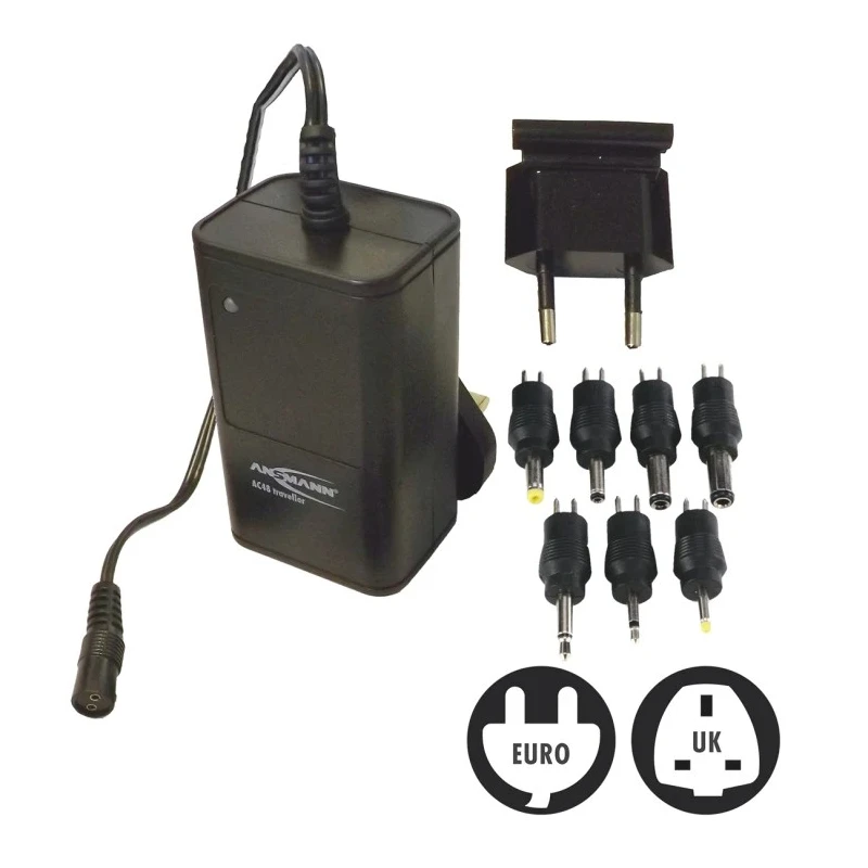 Ansmann Battery Pack Charger for 9.6V NiMH NiCd Battery Pack with UK EU Plug, 8 Cell 2012-3004