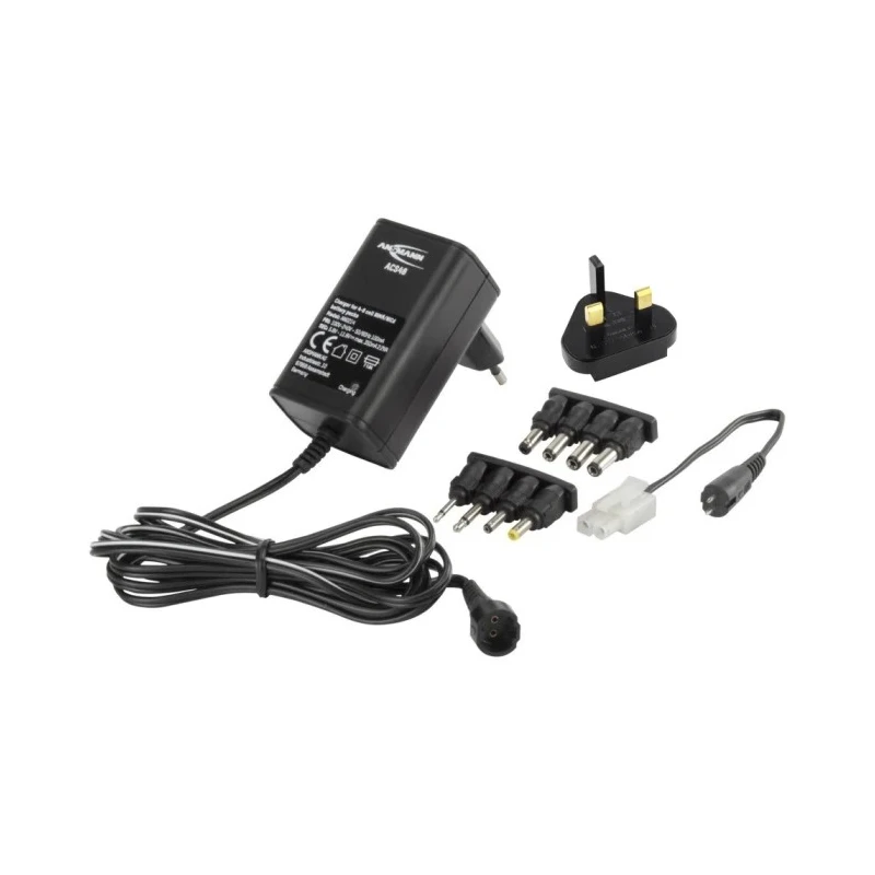 Ansmann Battery Pack Charger for 9.6V NiMH NiCd Battery Pack with UK EU Plug, 8 Cell 2012-3004