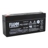 Fiamm Sealed Lead Acid Battery 6 V, 3 Ah, AGM Construction, Faston F1 Terminal FG10301