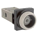 SMC Push Button Pneumatic Manual Control Valve VM400 Series 1/8 in NPT, 4 Ports, 1 Mpa Pressure NVM430-N01-33