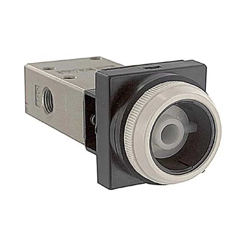 SMC Push Button Pneumatic Manual Control Valve VM400 Series 1/8 in NPT, 4 Ports, 1 Mpa Pressure NVM430-N01-33
