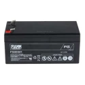 Fiamm Sealed Lead Acid Battery 12 V, 3.4 Ah, Faston F1 Termination, AGM Construction FG20341