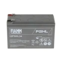 Fiamm 12 V Faston F2 Sealed Lead Acid Battery 8.4 Ah AGM Flame Resistant Cyclic Application 12FGHL34