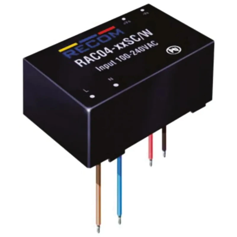 Recom Switching Power Supply 24V DC, 4W, 80-264V AC Input, Through Hole Mount RAC04-24SC/W