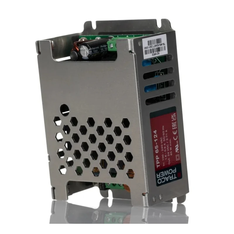 TRACOPOWER Switching Power Supply 24V dc, 65W, Medical Approved, Chassis Mount TPP 65-124