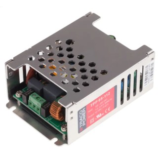 TRACOPOWER Switching Power Supply 12V 65W Chassis Mount with 5.42A Output Current TPP 65-112