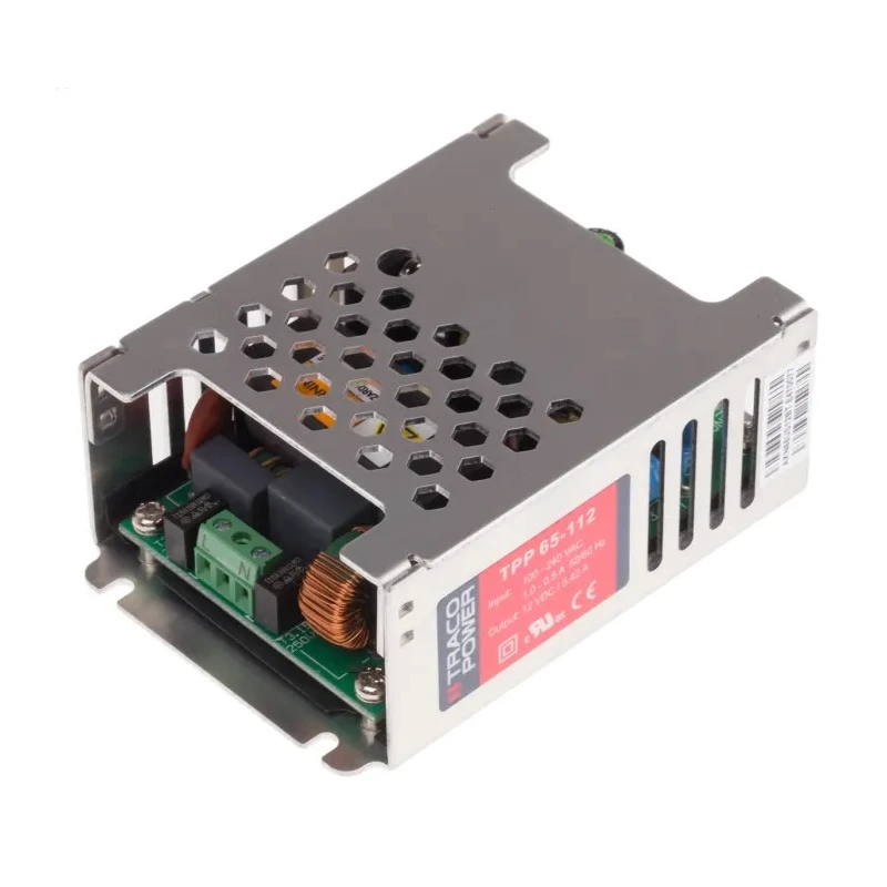 TRACOPOWER Switching Power Supply 12V 65W Chassis Mount with 5.42A Output Current TPP 65-112