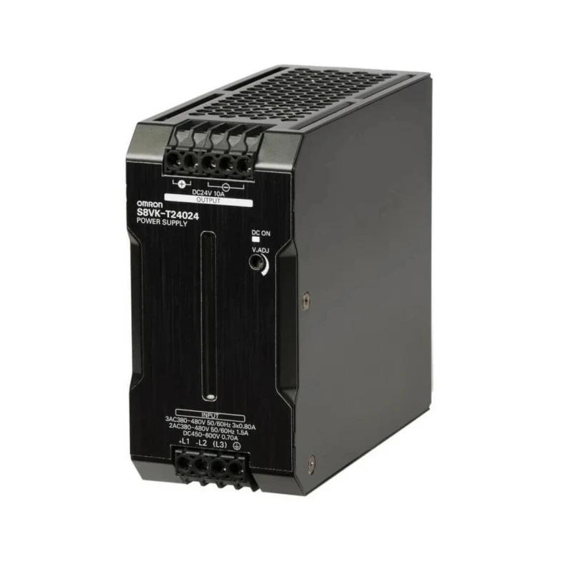 Omron S8VK-T Series Switched Mode DIN Rail Power Supply 480V AC Input 24V DC, 10A Output, 240W 