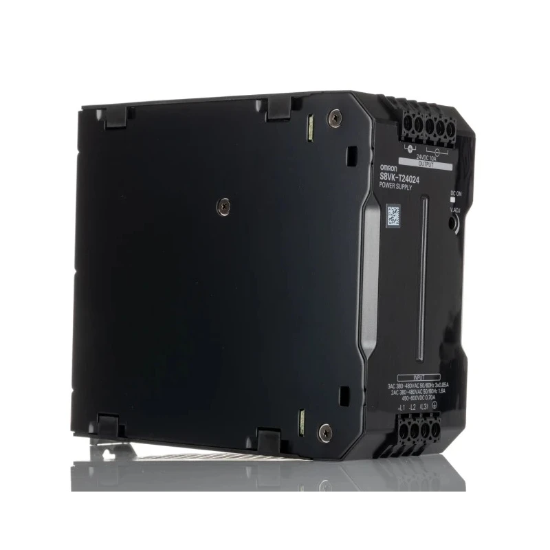 Omron S8VK-T Series Switched Mode DIN Rail Power Supply 480V AC Input 24V DC, 10A Output, 240W 