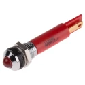 RS PRO Red Panel Mount Indicator 110V AC 6mA IP67 Prominent Bezel IP67