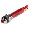 RS PRO Red Panel Mount Indicator 110V AC 6mA IP67 Prominent Bezel IP67