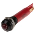 RS PRO Red Panel Mount Indicator 110V AC 6mA IP67 Prominent Bezel IP67