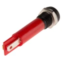 RS PRO Red Panel Mount Indicator 110V AC 6mA IP67 Prominent Bezel IP67