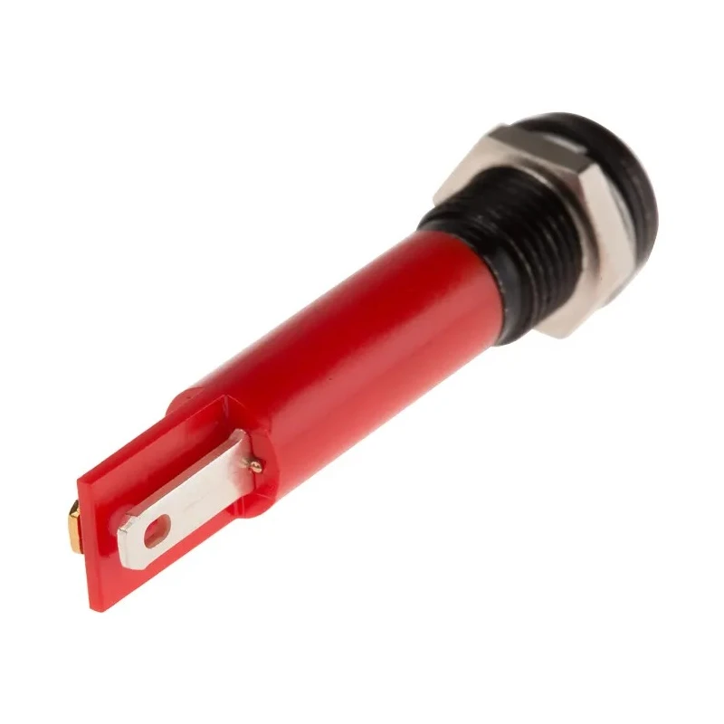 RS PRO Red Panel Mount Indicator 110V AC 6mA IP67 Prominent Bezel IP67