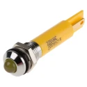 RS PRO Yellow Panel Mount Indicator 220V AC 3mA IP67 Prominent Bezel 846-2829