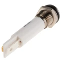 RS PRO White Panel Mount Indicator 220V AC 3mA IP67 Prominent Silver Bezel 846-2835
