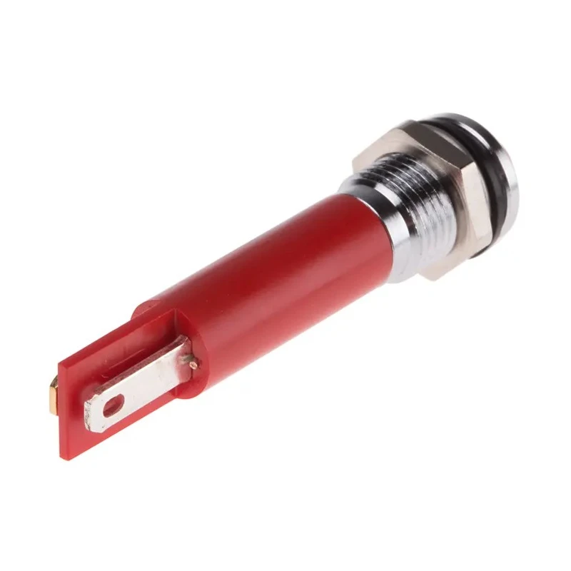 RS PRO Red Panel Mount Indicator, 220V AC, 3mA, IP67, Prominent Bezel IP67
