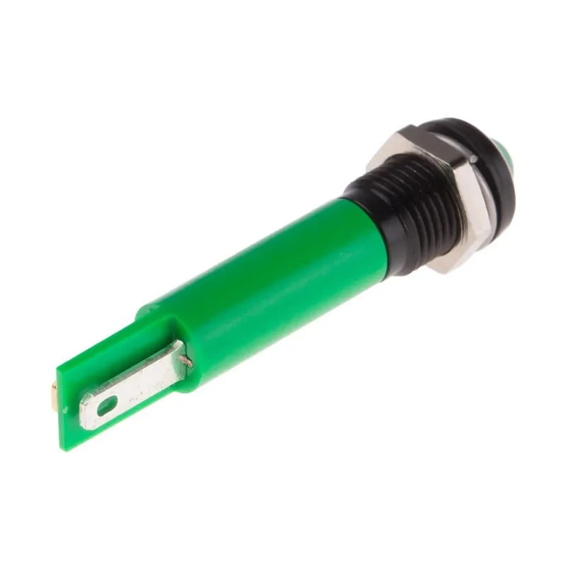 RS PRO Green Panel Mount Indicator 220V AC 3mA IP67 Prominent Bezel 846-2847