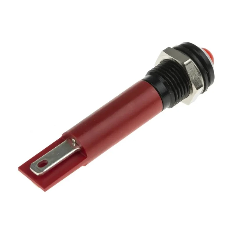 RS PRO Red Panel Mount Indicator 220V AC 3mA IP67 Prominent Bezel IP67