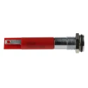 RS PRO Red Panel Mount Indicator 220V AC 3mA IP67 Flush Silver Bezel IP67