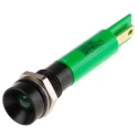 RS PRO Green Panel Mount Indicator 220V AC 3mA IP67 Recessed IP67
