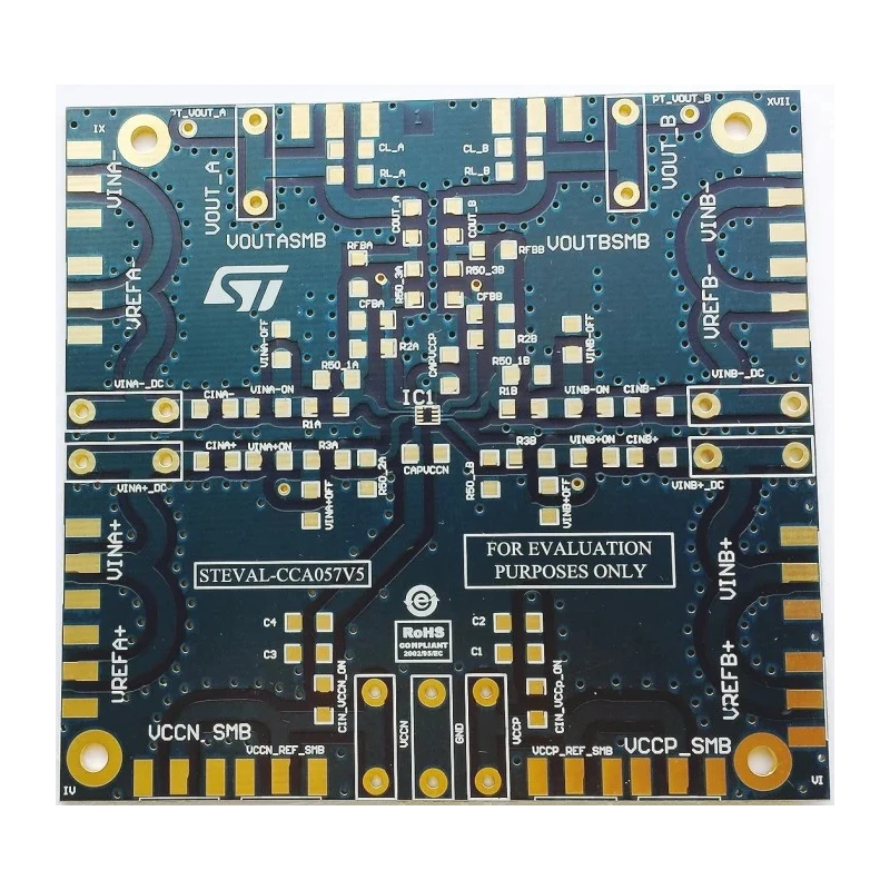 STMicroelectronics Operational Amplifier Evaluation Board for Dual Op Amps STEVAL-CCA057V5