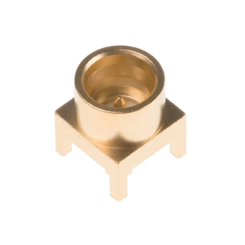 Radiall RP-SMP-Max Series Coaxial Connector Panel Mount Male SMP 50 Ω Straight Body Solder R222M00080W