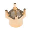Radiall RP-SMP-Max Series Coaxial Connector Panel Mount Male SMP 50 Ω Straight Body Solder R222M00080W