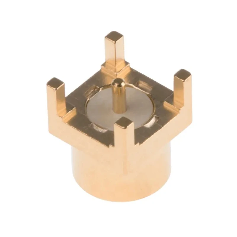 Radiall RP-SMP-Max Series Coaxial Connector Panel Mount Male SMP 50 Ω Straight Body Solder R222M00080W