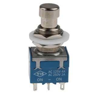 RS PRO Push Button Switch Latching PCB Mount DPDT 12.2 mm Cutout 24V dc 250V ac 846-6732