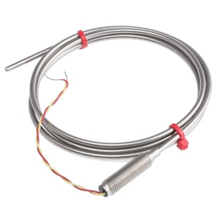 RS PRO Type K Mineral Insulated Thermocouple 1 m Length, 3 mm Diameter, Stainless Steel Probe, 1100 °C Max 847-1148