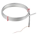 RS PRO Type K Mineral Insulated Thermocouple 2 m Length, 6 mm Diameter, Stainless Steel Probe, 1100 °C Max 847-1160