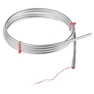 RS PRO Type K Mineral Insulated Thermocouple 2 m Length, 6 mm Diameter, Stainless Steel Probe, 1100 °C Max 847-1160