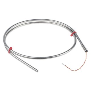 RS PRO Mineral Insulated Type K Thermocouple 6mm Diameter, 1m Length, Stainless Steel Probe 847-1166